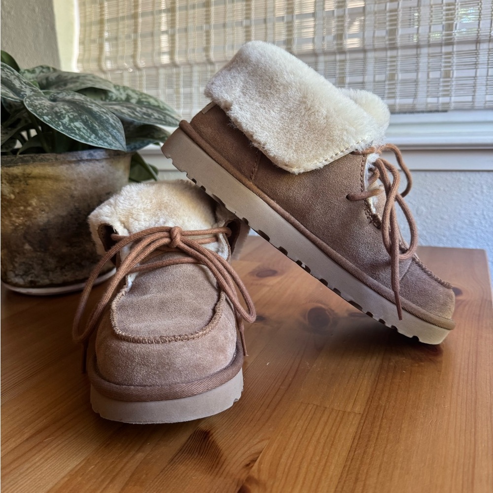 UGG Tan and Cream Boots
